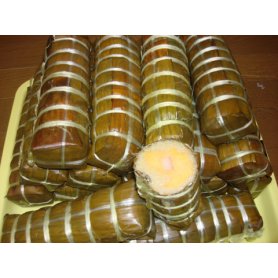 Frozen bean banana rice cake (Bánh Tét)